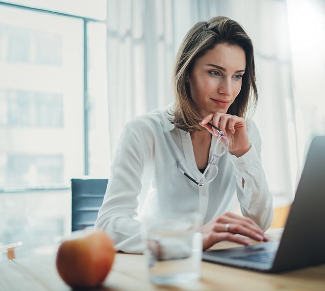 woman at computer